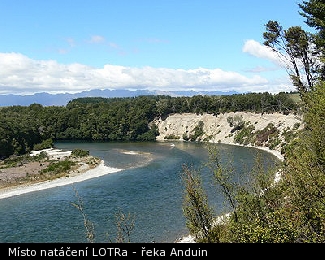 Místo natáčení LOTRa - řeka Anduin